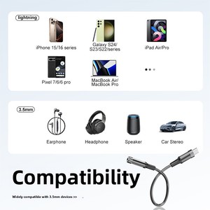 Type-<strong>C</strong> to 3.5mm Audio Adapter Mobile Phone Data Cable Converter for Music Listening - Product Image 4