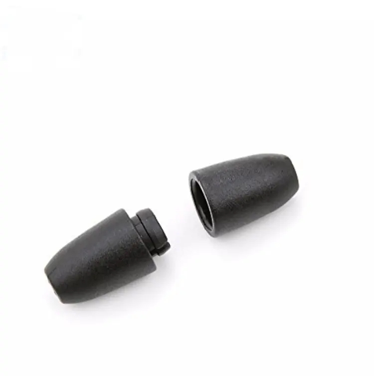 Offre Spéciale fermoirs noirs en plastique avec trou de 3.5mm pour la fabrication de colliers, bracelets et bijoux