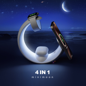 Yeni teknoloji ürün 2025 gece kullanımı şarj istasyonu iPhone Apple izle AirPods dokunmatik RGB ışık ile - Product Image 6