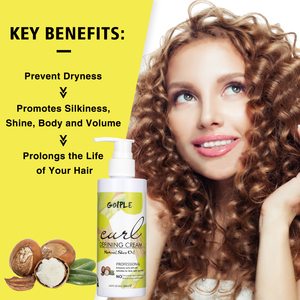 Custom Logo Curl Activator Cream for Wavy Hair Frizzy Curly <strong>Definer</strong> Spray Wholesale <strong>Leave</strong> in Conditioner Curl <strong>Defining</strong> Cream - Product Image 5