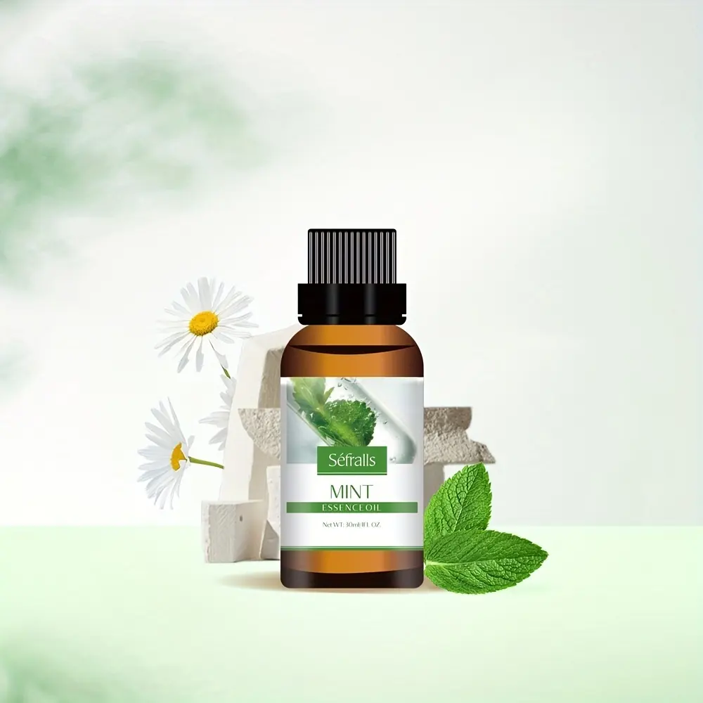 Aceite esencial de menta personalizado OEM y ODM, extracto de planta transparente, aceite Base refrescante, aceite de raspado para masaje Facial