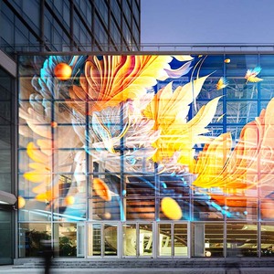 Ultra-sottile trasparente LED Display Roll di fabbrica pubblicità Videotron Digital Signage parete flessibile vetro trasparente LED schermo - Product Image 2