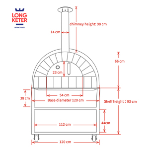 Lò nướng bánh <span class=keywords><strong>Pizza</strong></span> gỗ-đốt điện thoại di động bánh <span class=keywords><strong>Pizza</strong></span> bếp dễ dàng để làm sạch than Lò nướng bánh <span class=keywords><strong>pizza</strong></span> với ống khói khói Outlet - Product Image 2