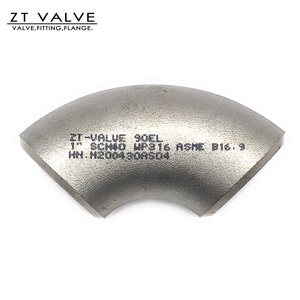 304 kaynaklı paslanmaz çelik yarıçapı alın kaynak dirsek 90 derece açı boru tesisat - Product Image 4