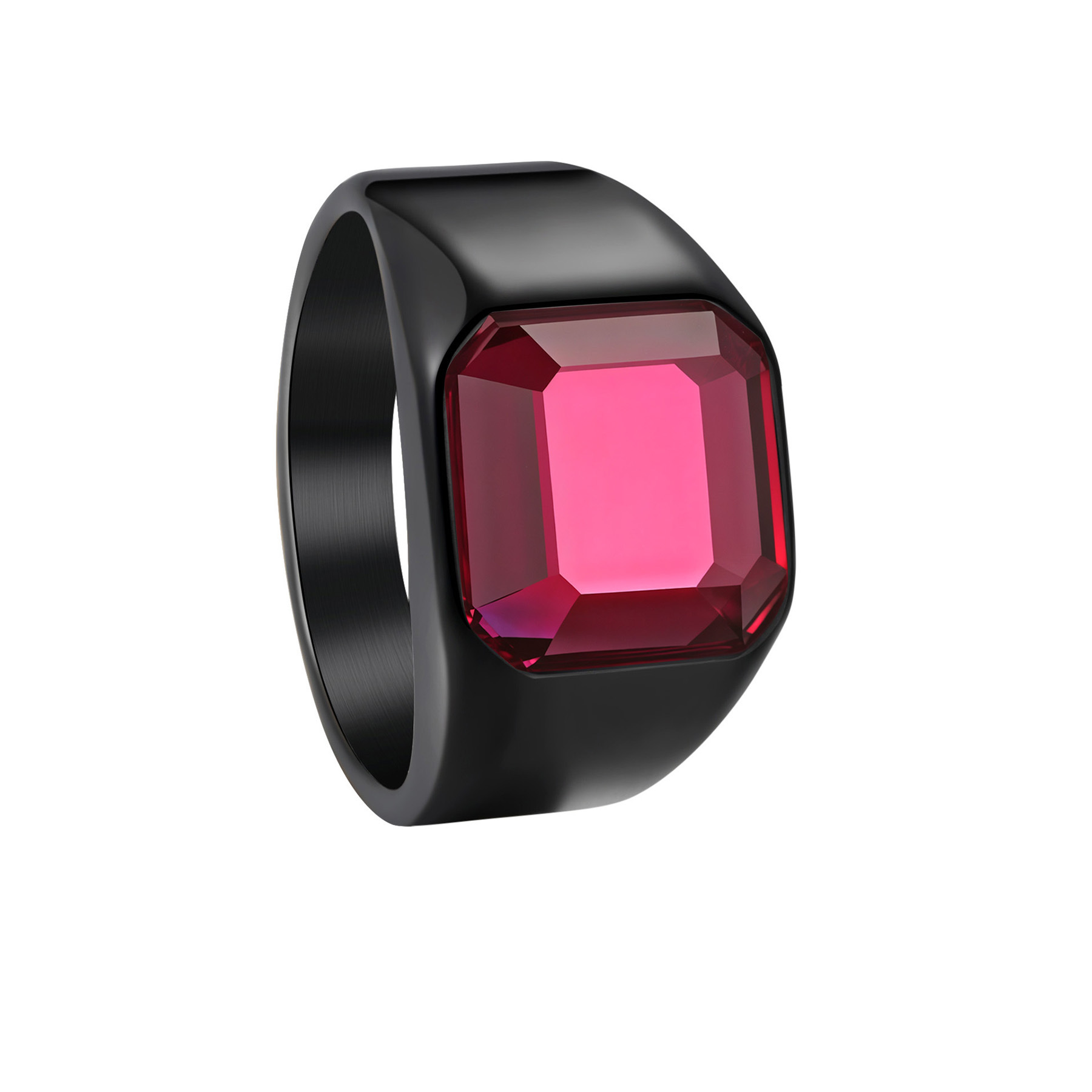 Noir + Rose rouge