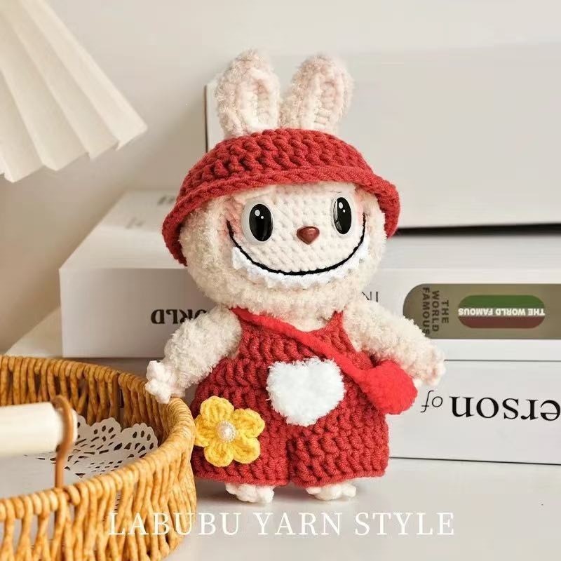 Red cloaked doll material kit-keychain tools+video tutorial