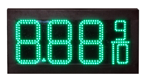 Glare-<strong>LED</strong> 12 Inch 888.8 Red Waterproof Remote Control Digital Gas Price Sign <strong>Led</strong> Display Boards for Gas Station - Product Image 3