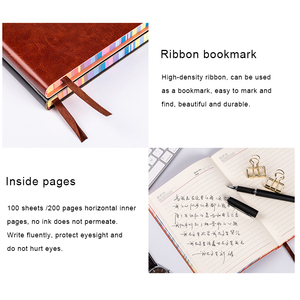 Color Arco Iris borde suave cuero PU cuaderno A5/A6/B5 logotipo personalizado impresión al por mayor diario Bloc de notas - Product Image 6