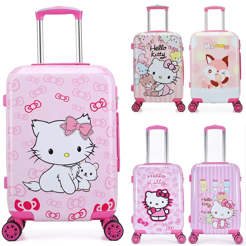 20 pouces dessin animé voyageant enfants mignons enfants bagages ensembles ABS Trolley bagages sacs valise de voyage