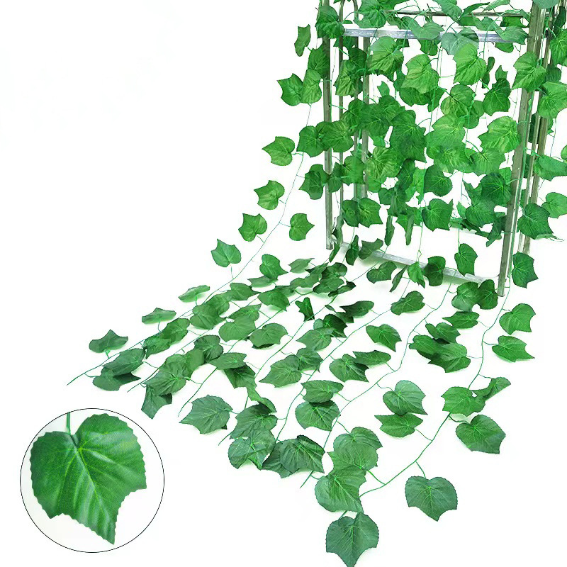 Vert 36 feuilles de vigne de 2,3 m de long
