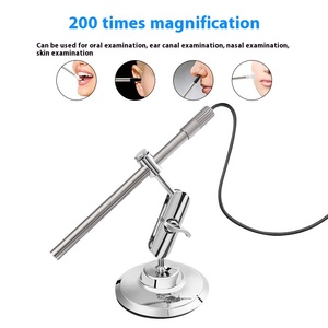 Microscopio de fuente de luz LED HD de 8mm, otoscopio, endoscopio Oral para teléfono móvil, ordenador, mantenimiento Industrial, detección de piel - Product Image 2