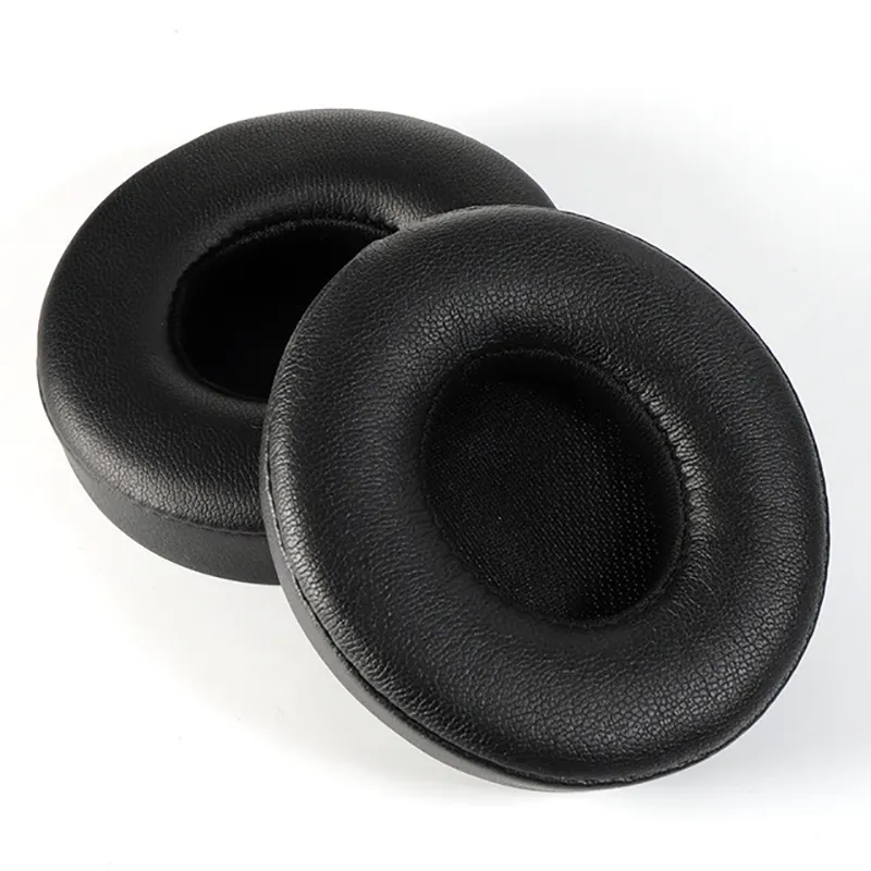 Remplacement d'écouteurs en cuir PU souple, 1 paire, pour Beat Solo 2, coussins confortables, muselière ronde, sur les oreilles