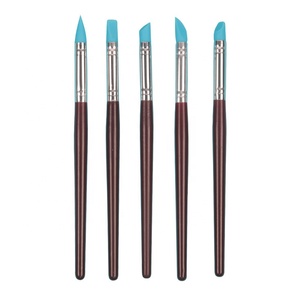5 Cái Silicone Cao Su Tip Sơn Brushes Set Cho Craft Nail Pen Brushes Sơn Polymer Đất Sét Điêu Khắc <span class=keywords><strong>Fimo</strong></span> Công Cụ Mô Hình - Product Image 4