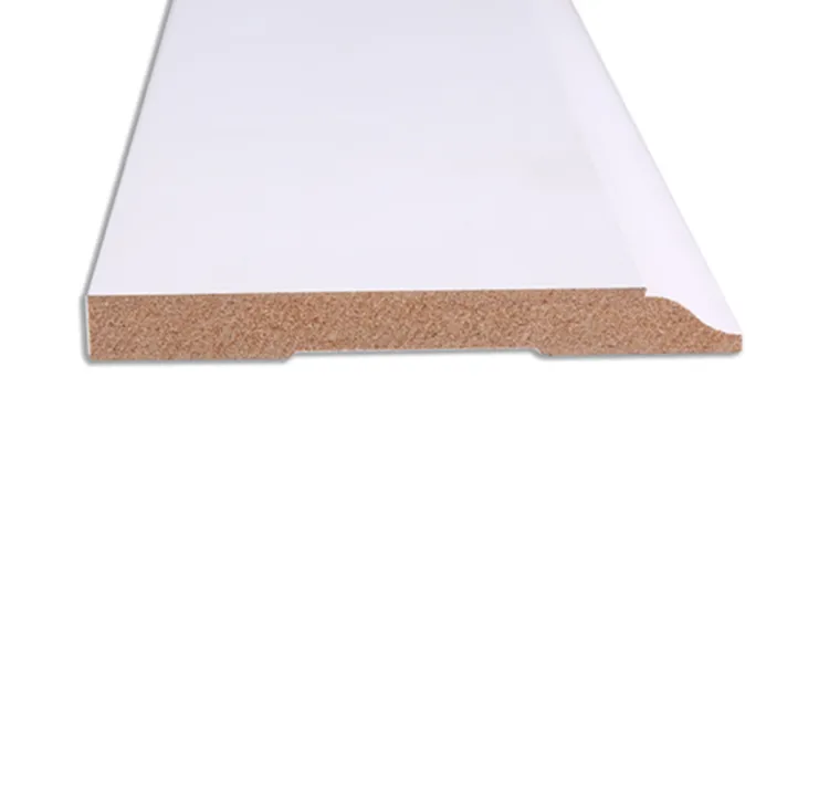 قولبة اللوح الأبيض المسطح لتزيين الجدران MDF ، قولبة اللوح المرن