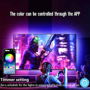 <strong>LED</strong> Strip Lights - Waterproof IP65, Bluetooth Control. Perfect for TV Backlight, Room, Party, Camping Decor. - Product Image 4
