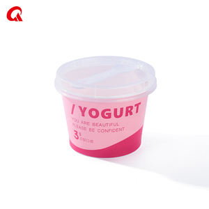 7oz/200ml Iml Plastic Cup for Ice Cream With Flat Lids and Spoon <strong>pp</strong> Smaller <strong>Container</strong> - Product Image 6