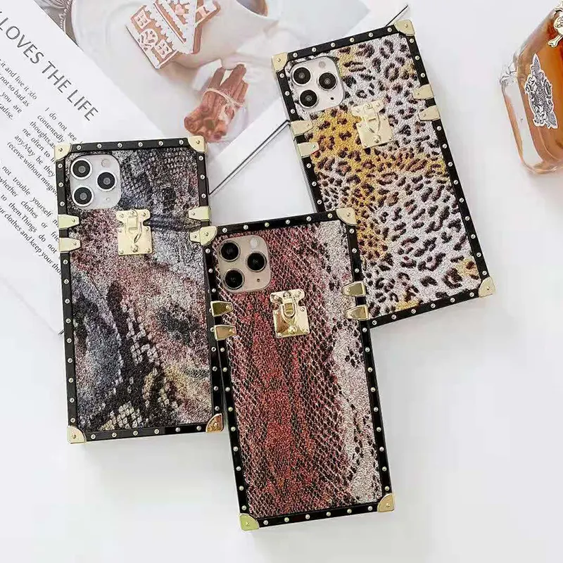 Custodia in pelle di lusso per telefono leopardo per Huawei P30 lite P40 Pro Honor 20 8X Y9 2019 pelle di serpente custodia morbida in Silicone Fundas