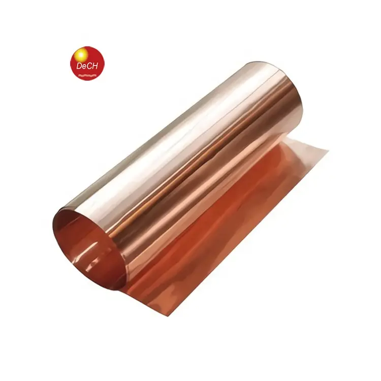 Rollos de cinta de cobre puro, 600mm de ancho, 0,05mm, 0,06mm de espesor