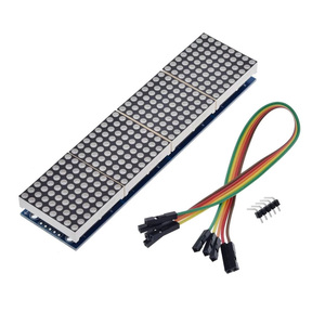 MAX7219 modulo matrice di punti per microcontrollore Display 4 In uno con linea 5P Red Green Blue Dot Matrix max7219 per arduino - Product Image 1