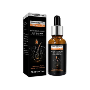 Saç büyüme % uçucu yağ doğal organik Ginseng bitkisel saç bakımı tedavisi Anti kayıp yeniden büyüme saç büyüme yağı serumu - Product Image 1