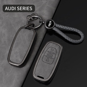 Satışa lüks Metal araba anahtarı kapağı Audi araba anahtarı aksesuarları için özel araba logosu uzaktan anahtar Fob durumda - Product Image 6