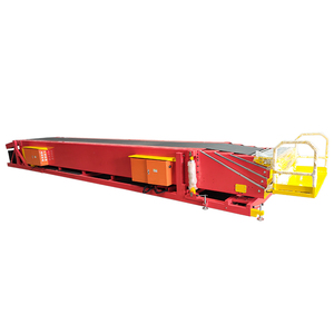 Cinta transportadora de descarga móvil con plataforma para hombre, transportadora extensible utilizada para muelles de carga