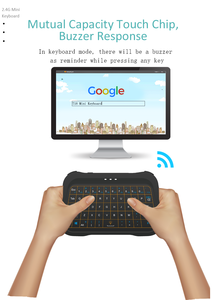 T8 Mini LED-Hintergrund beleuchtete TV-Tastatur Touchpad-Maus 2,4 GHz Wireless RF für Android Box PC Fernbedienung projektor Verwendung - Product Image 3