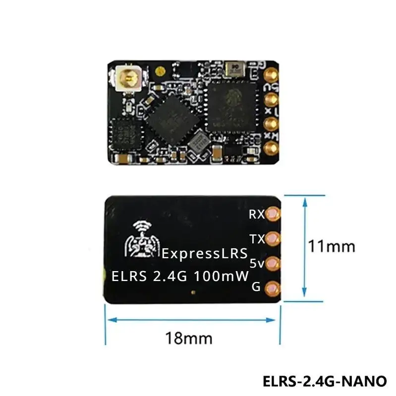 Bayck Expresslrs Rlrs 2.4GHz Nano Elrs alıcı 2400 Rx RC Fpv için uzun menzilli yarış Drone