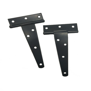 2-12 pouces T Strap Charnières Heavy Duty Shed Porte Noir Tee Charnière Métal Fer Porte Fenêtre Armoire Charnières Quincaillerie Accessoires - Product Image 5