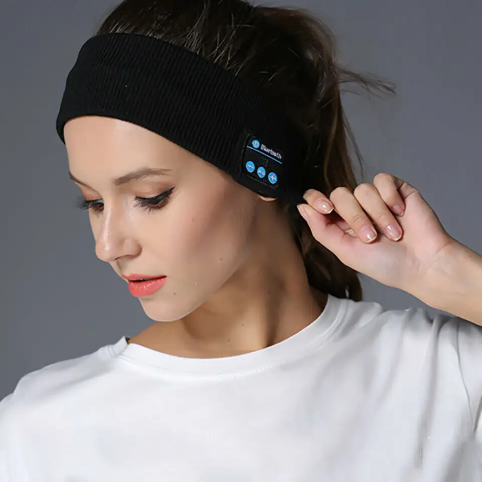 2024 Venta caliente Sleep BT V5.0 Diadema Auricular Inalámbrico Música Auricular Dormir Headwear Deporte HD Estéreo Auriculares Bt03S