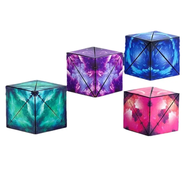 Cubo mágico 3D plegable sin fin caliente Imanes de tierras raras cubos mágicos fidget