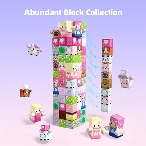 Magwonder Khối Xây Dựng Thế Giới Trẻ Em Cảm Giác Gốc Đồ Chơi Trẻ Mới Biết Đi Công Chúa Nam Châm Quà Tặng Nhựa Magwonder Magblocks Cho Cô Gái - Product Image 6