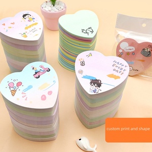 Tùy chỉnh chết cắt Kawaii Memo Pad cuốn sách dễ thương nghệ thuật giấy ghi chú dính với vật liệu tái chế Matt cán và dập nổi - Product Image 5