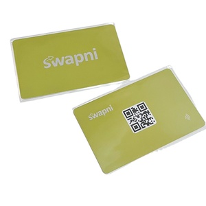 NFC Forum etiketi 4 tipi NDEF biçimlendirilmiş 424 DNA yazma korumalı özel NFC çip kartvizit PVC QR kodu - Product Image 1