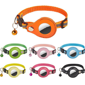 <span class=keywords><strong>Collar</strong></span> de etiqueta de aire rastreador Gps de seguimiento de perro mascota pequeño inteligente de moda de lujo de diseñador personalizado con campana Apple para perros y gatos - Product Image 1