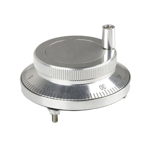 メタルシルバー100 PprロータリーエンコーダーDC5VハンドホイールMPG手動パルス発生器 - Product Image 1