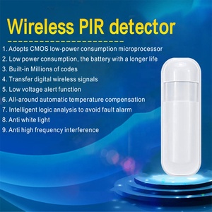 Danwish mejor precio inalámbrico 433Mhz Sensor de movimiento infrarrojo gran angular PIR Detector de movimiento con sistema de alarma al por mayor - Product Image 2