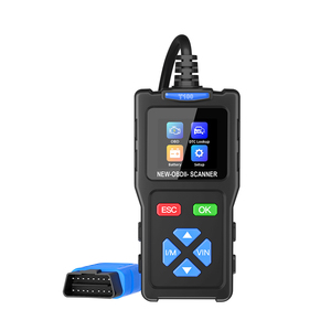 Lector de código OBD2 multilingüe y herramientas de escaneo I/M DTC Lookup O2 Sensor Detección de voltaje de batería Leer y borrar códigos de error