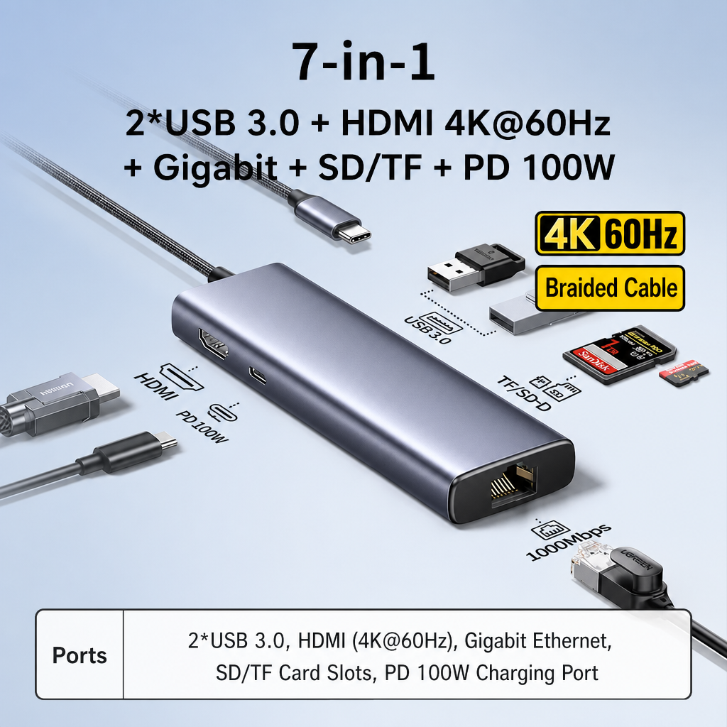 Station Pro 7-en-1 4K à 60 Hz
