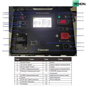 Timxon เครื่องทดสอบการชาร์จ CCS evse เครื่องทดสอบกองยานพาหนะไฟฟ้า - Product Image 4