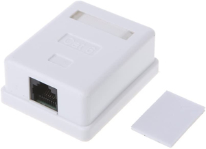 Oberflächenmontiertes Netzwerk Rj45 Netzwerk Utp 2 Port Junction Box wasserdichte Desktop-Kabelverlängerung Oberflächenmontierte Box