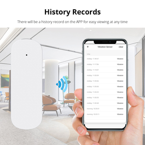 Zemismart Zigbee Беспроводной умный датчик вибрации ABS интеллектуальная сигнализация системы домашней безопасности SmartLife SmartThins - Product Image 5