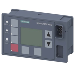 3UF7210-1AA01-0最佳价格原装品牌PLC SIMOCODE专业操作员面板，带显示器泰坦灰色 - Product Image 1