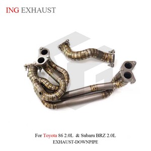 ING Titanium Alloy Exhaust System <strong>Headers</strong> for Toyota 86 2.0L &amp; Subaru BRZ 2.0L with High Quality Auto Turning Pipe Parts - Product Image 2