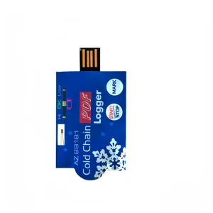 Single-Use Plastic <strong>Data</strong> <strong>Logger</strong> for Low <strong>Temperature</strong> Monitoring <strong>Automatically</strong> Generates PDF for AZ8818 Cold Chain ODM OEM - Product Image 1