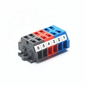 6.00间距快速连接端子块插入式，带灰色红色蓝色端子 - Product Image 2