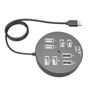 Collega fino A 2 dispositivi senza un adattatore di alimentazione massima velocità di trasferimento dati Multi dispositivi Mini HUB portatile 8 porte - Product Image 1