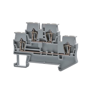 CE,TUV Electrical <strong>Double</strong> Level <strong>Spring</strong> Cage Self-locking DIN Rail Pluggable <strong>Terminal</strong> <strong>Blocks</strong> PA66 - Product Image 5