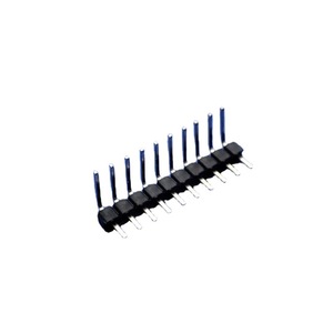 PCBピンヘッダー金メッキロングピン2.54mmブラックブラス直角表面実装オスコネクタ3ピンSCARTメスヘッダーPBT - Product Image 3