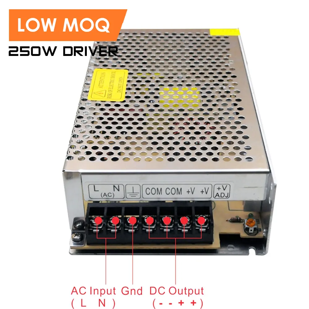 250W LED alimentatore DC24V DC12V 10.4A 20.8A ac dc Switching alimentatore Driver LED